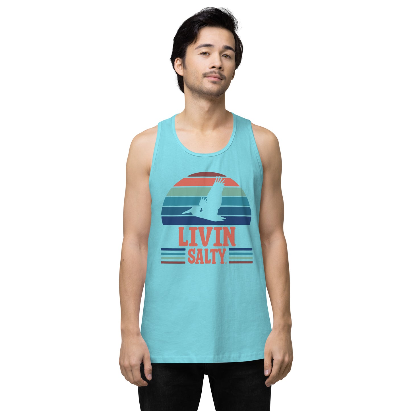 Men’s LIVIN SALTY Pelican tank top