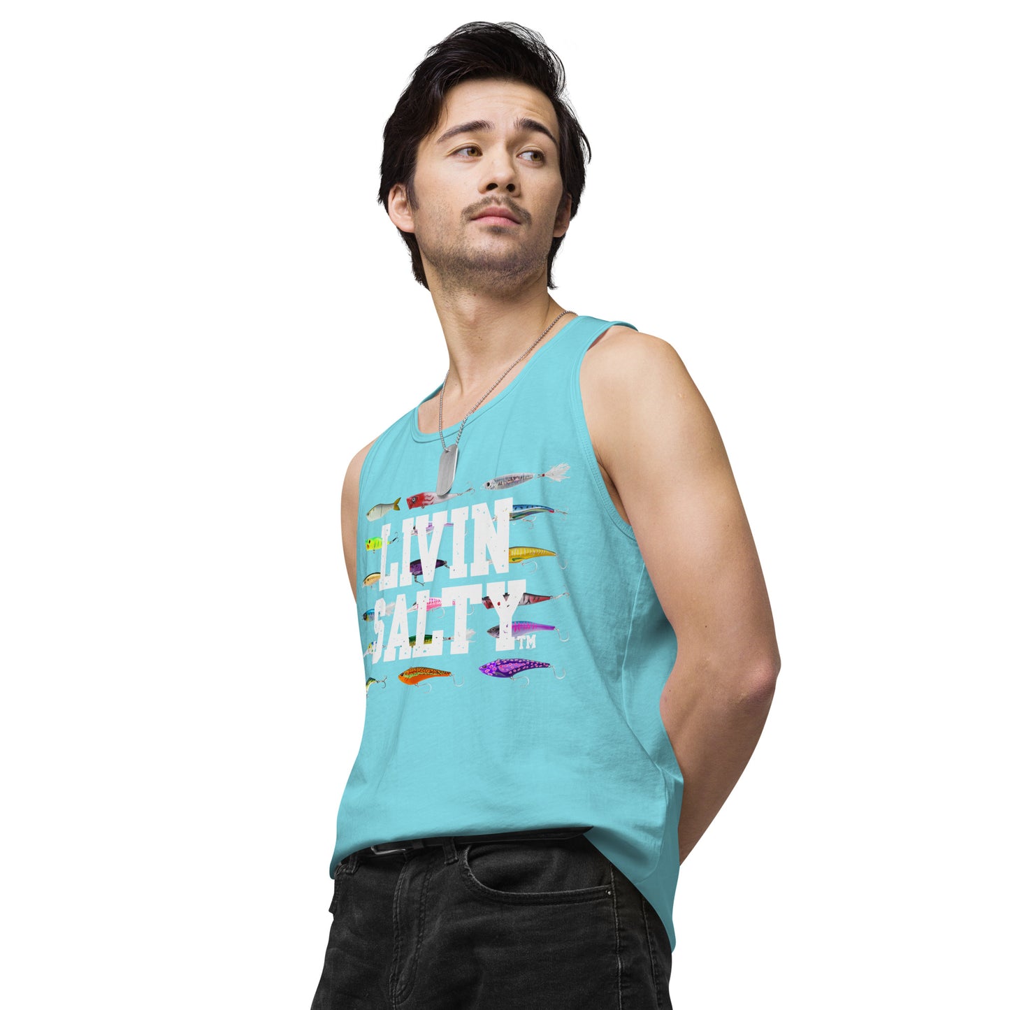 Men’s LIVIN SALTY Saltwater Lures tank top