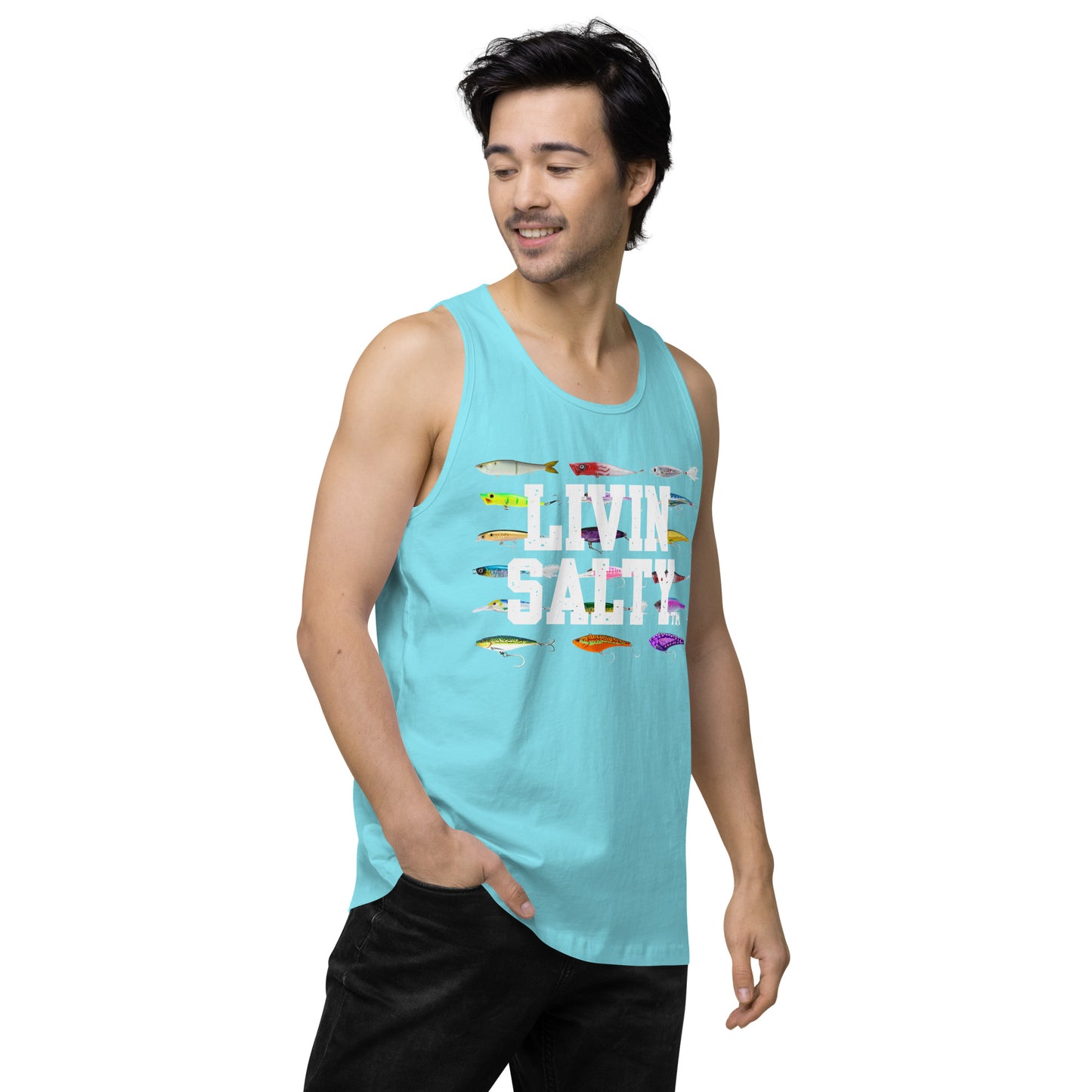 Men’s LIVIN SALTY Saltwater Lures tank top