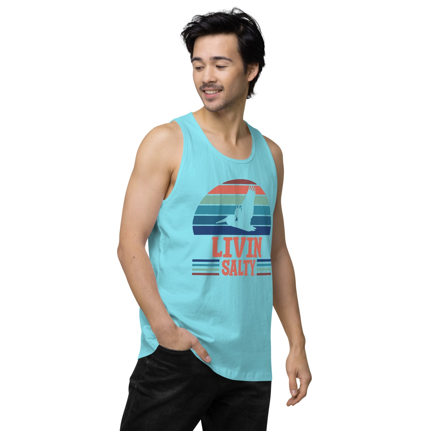 Men’s LIVIN SALTY Pelican tank top