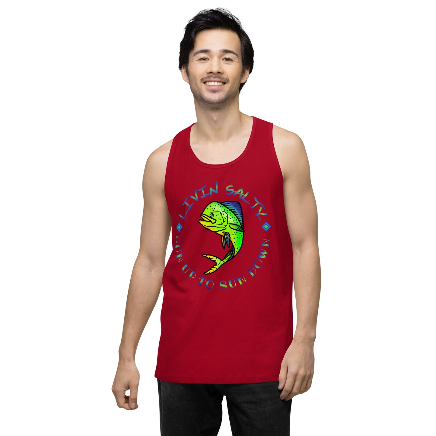Men’s LIVIN SALTY Mahi tank top