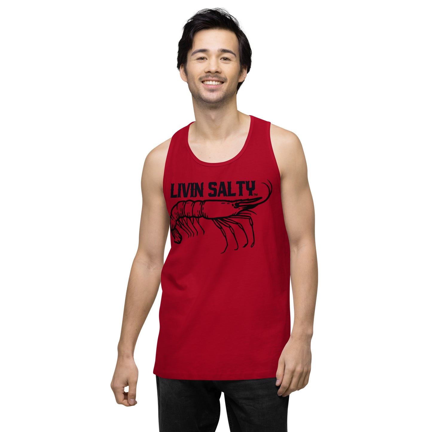 Men’s LIVIN SALTY Shrimp tank top