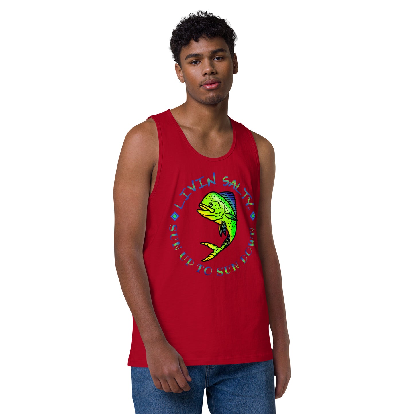 Men’s LIVIN SALTY Mahi tank top