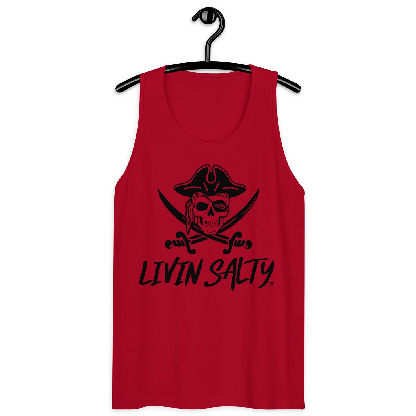 Mens LIVIN SALTY Pirate tank top