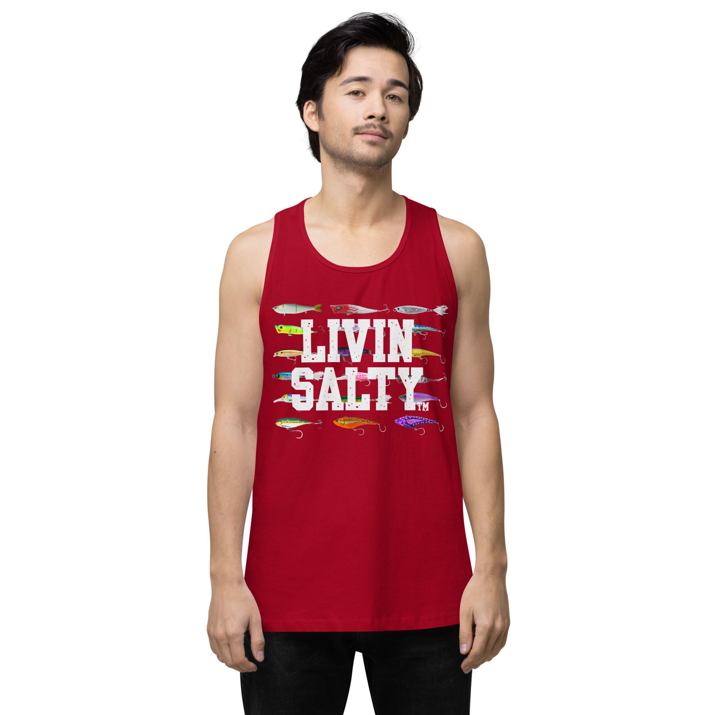 Men’s LIVIN SALTY Saltwater Lures tank top
