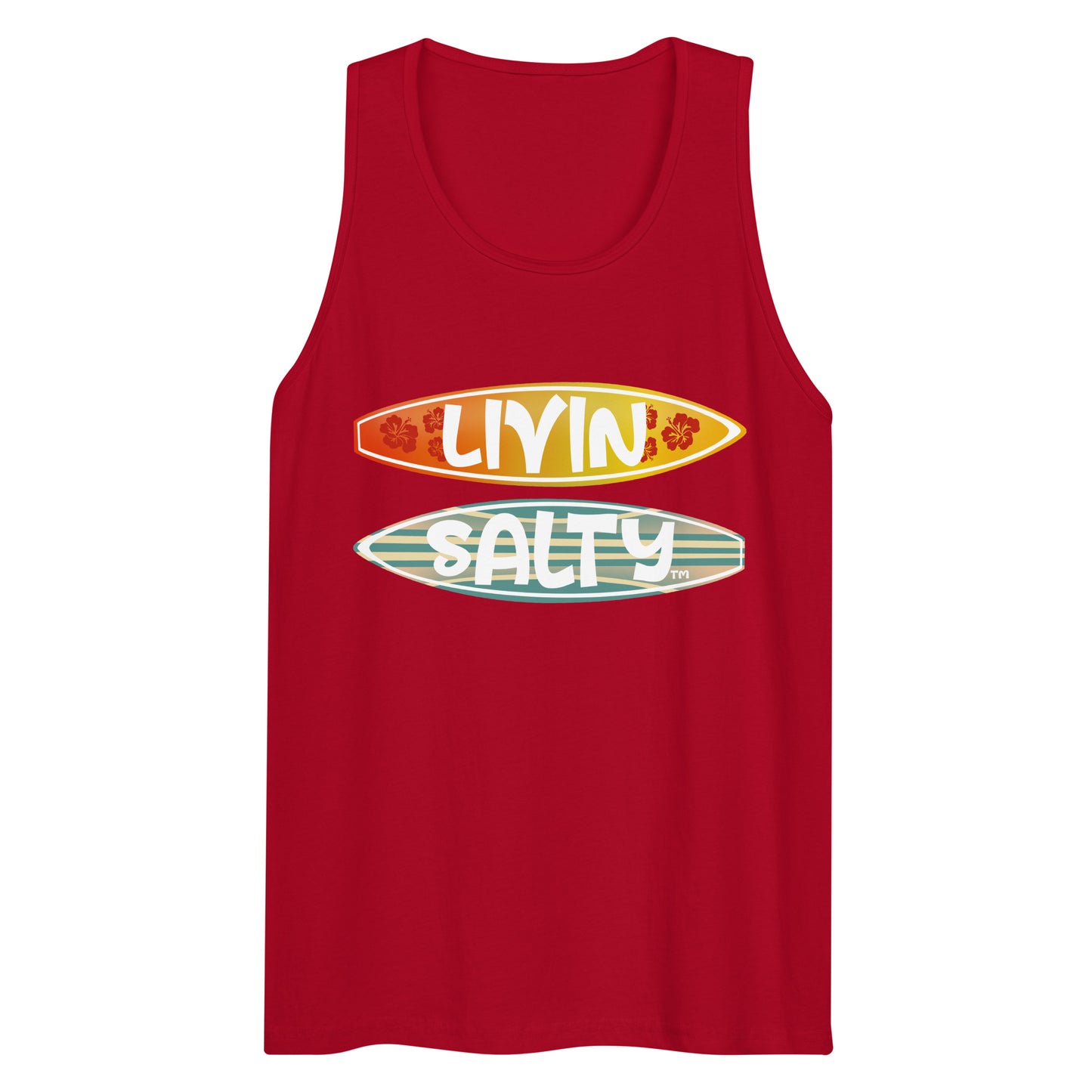 Men’s Surf Board LIVIN SALTY tank top