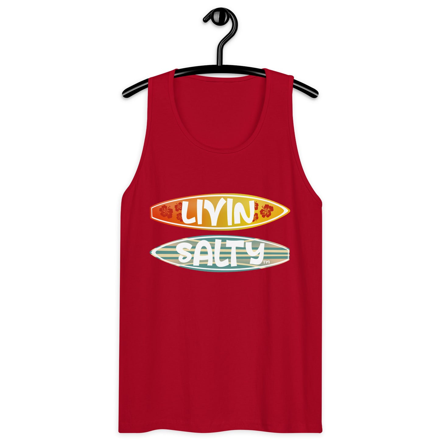 Men’s Surf Board LIVIN SALTY tank top