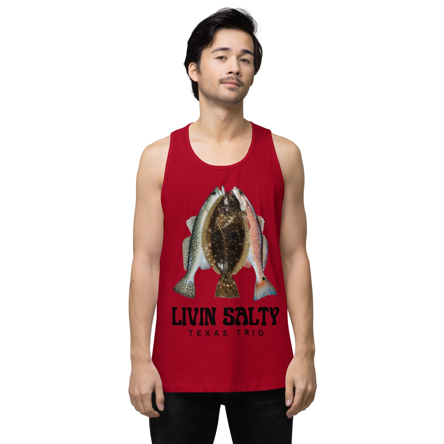 Men’s Texas Trio LIVIN SALTY tank top