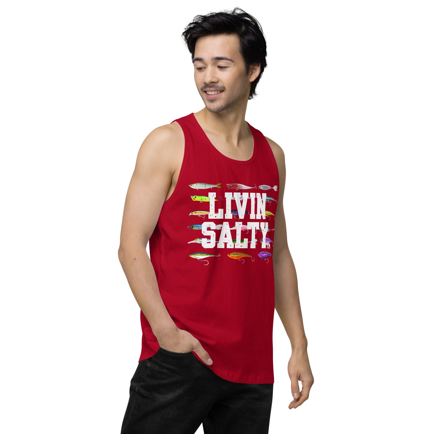 Men’s LIVIN SALTY Saltwater Lures tank top