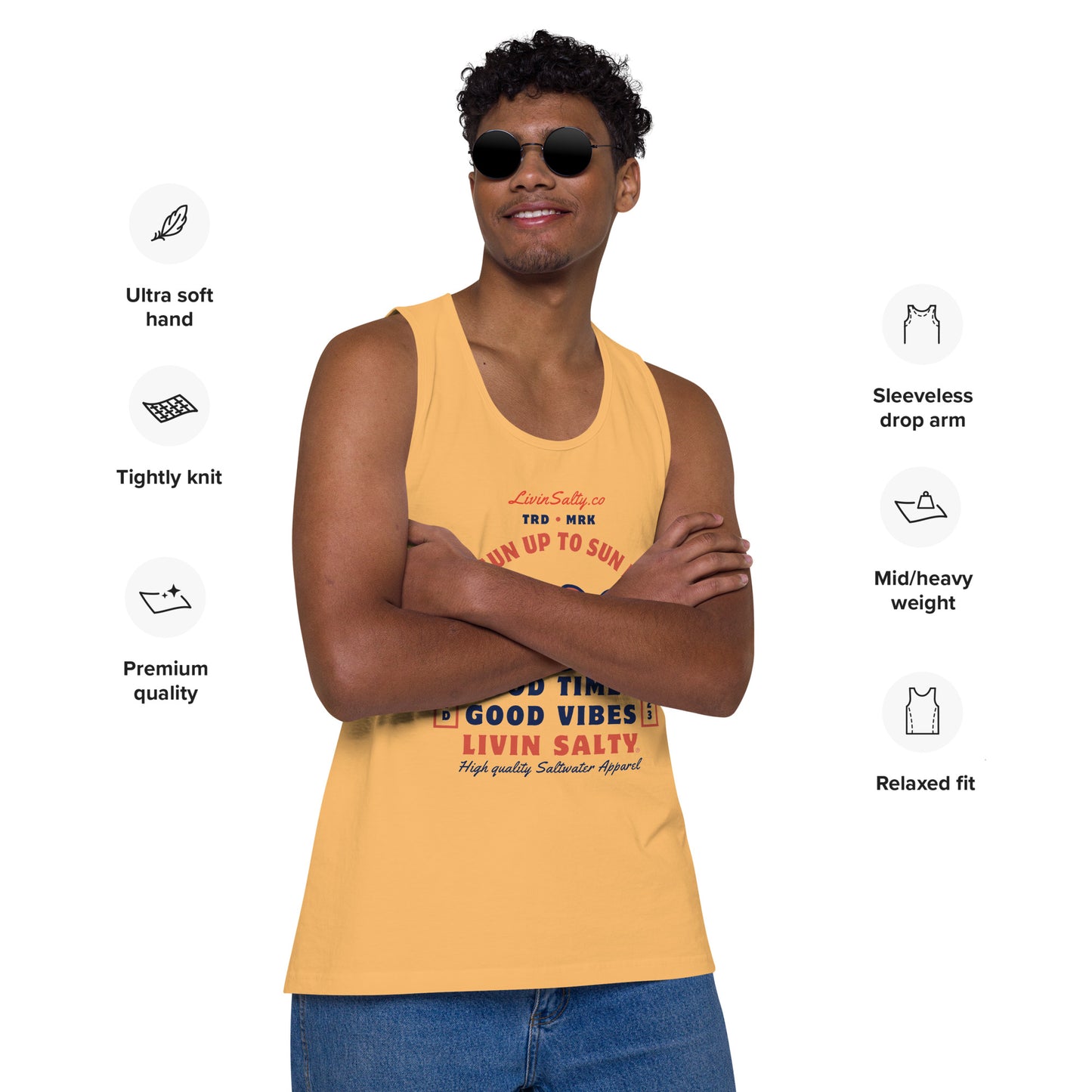 Men’s LIVIN SALTY tank top