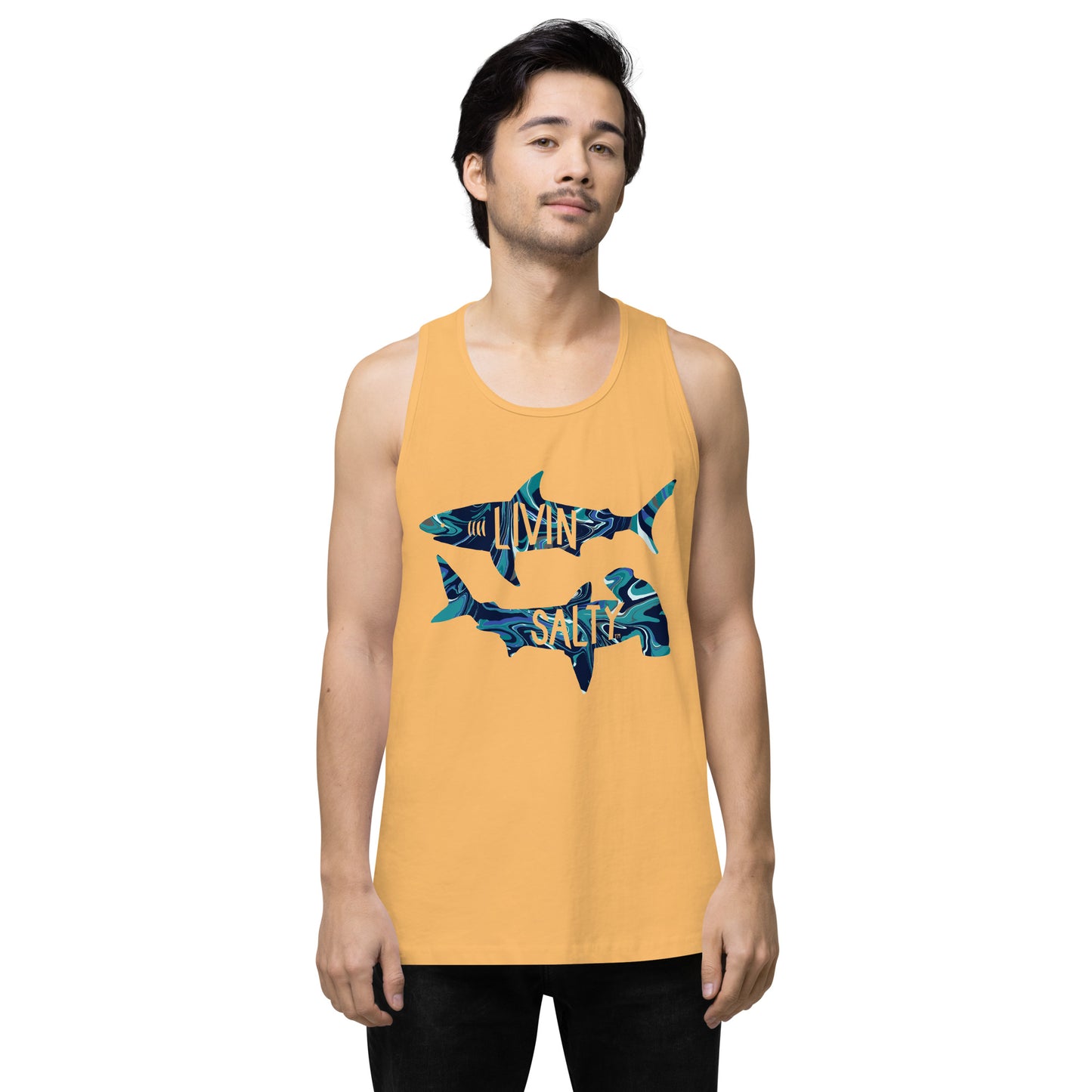Men’s LIVIN SALTY shark tank top