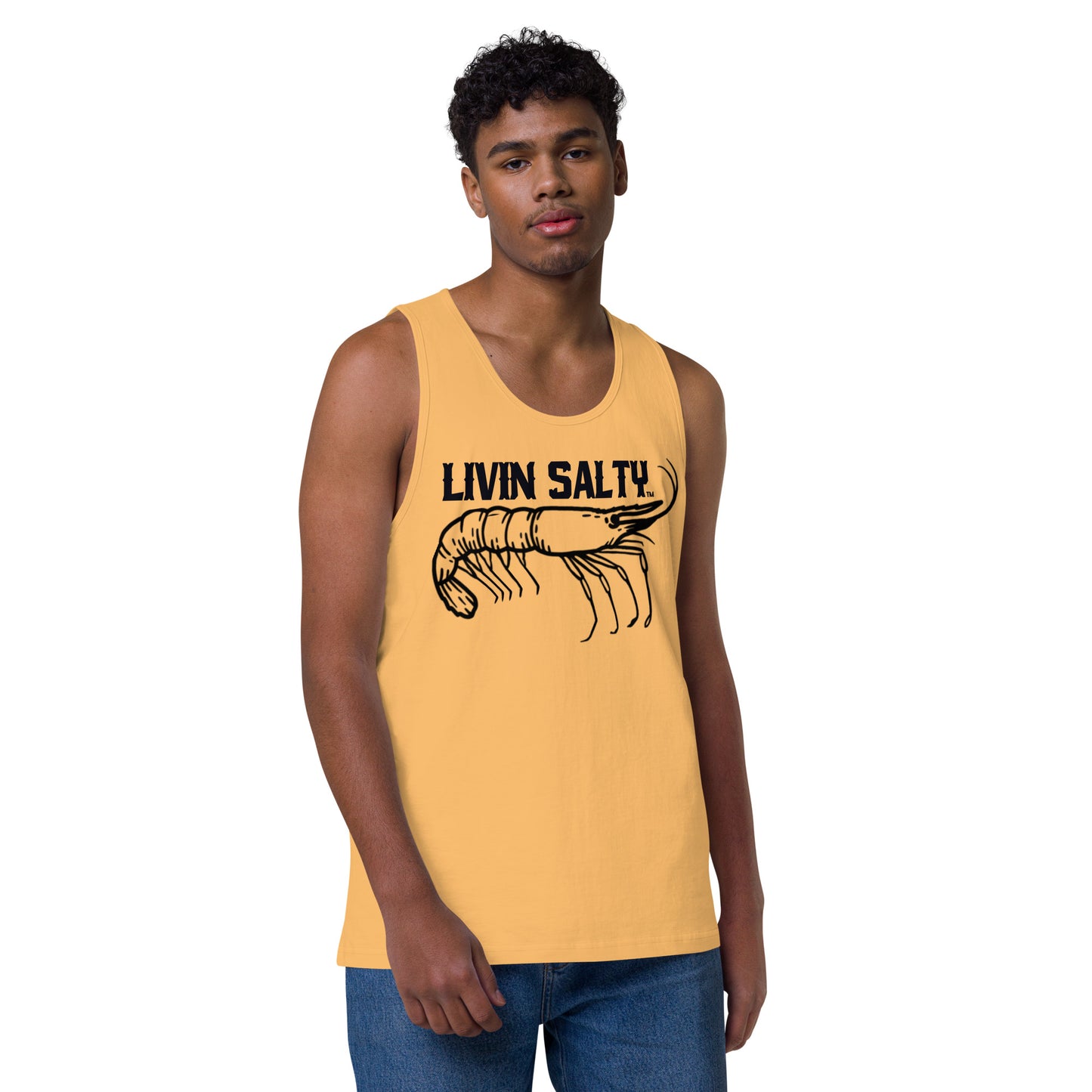 Men’s LIVIN SALTY Shrimp tank top