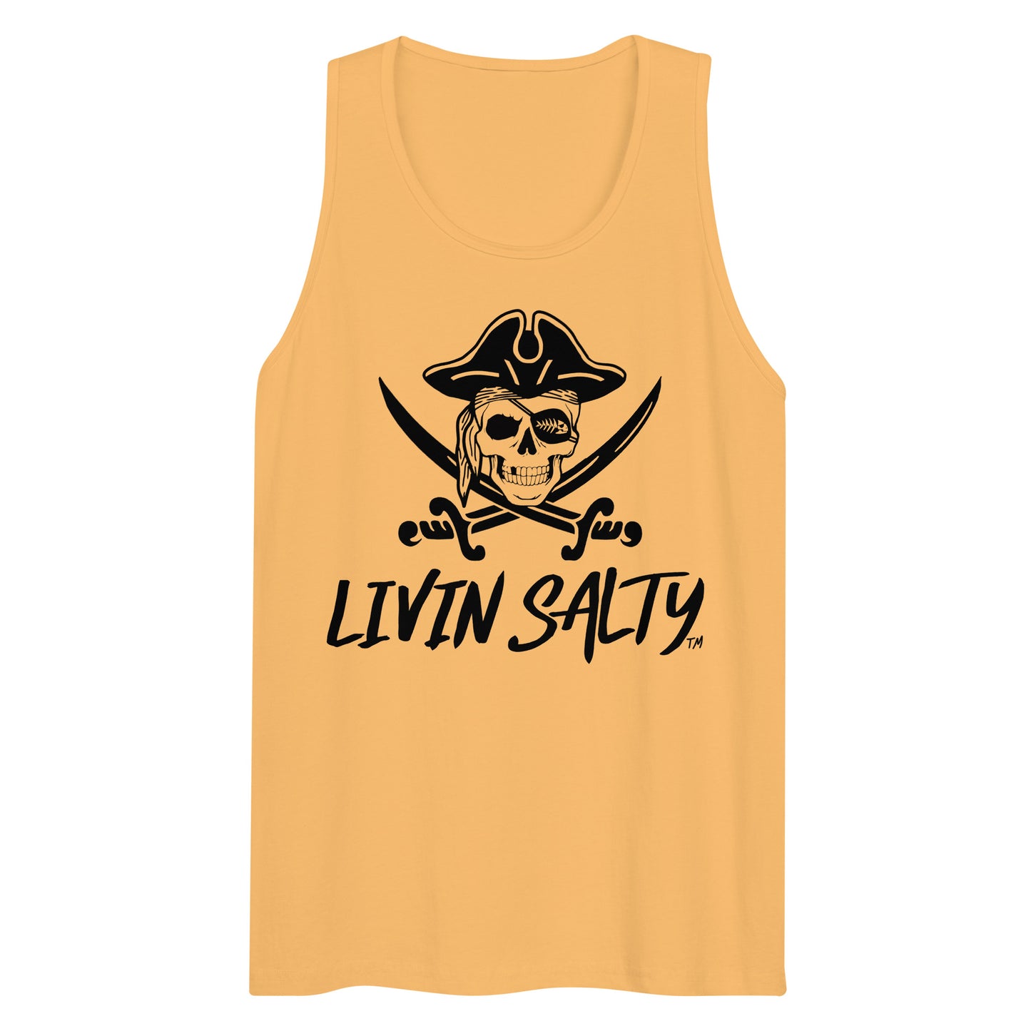 Mens LIVIN SALTY Pirate tank top
