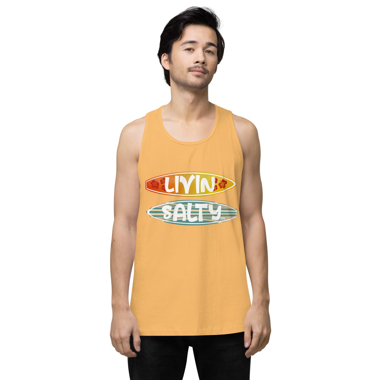 Men’s Surf Board LIVIN SALTY tank top