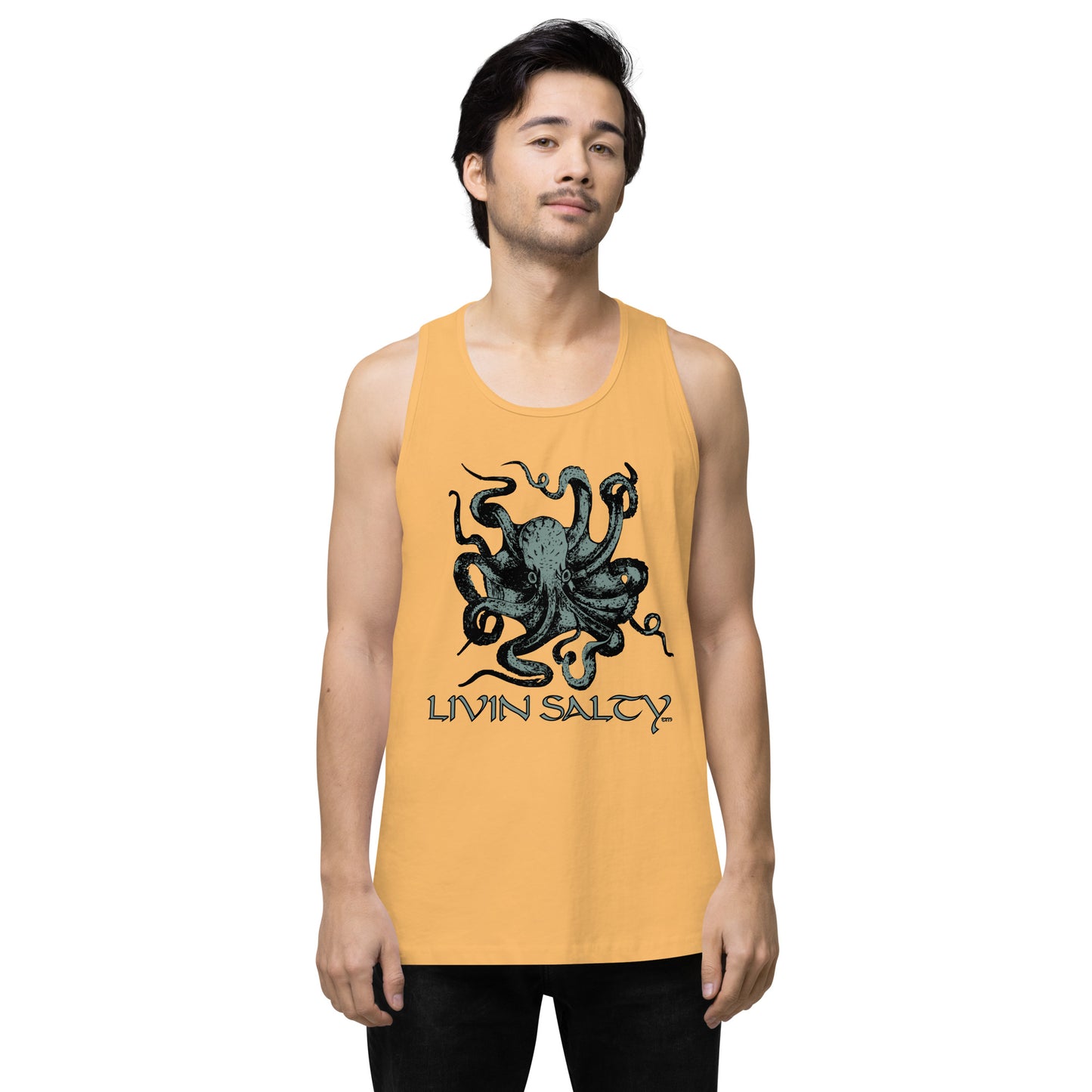 Men’s LIVIN SALTY Octopus tank top