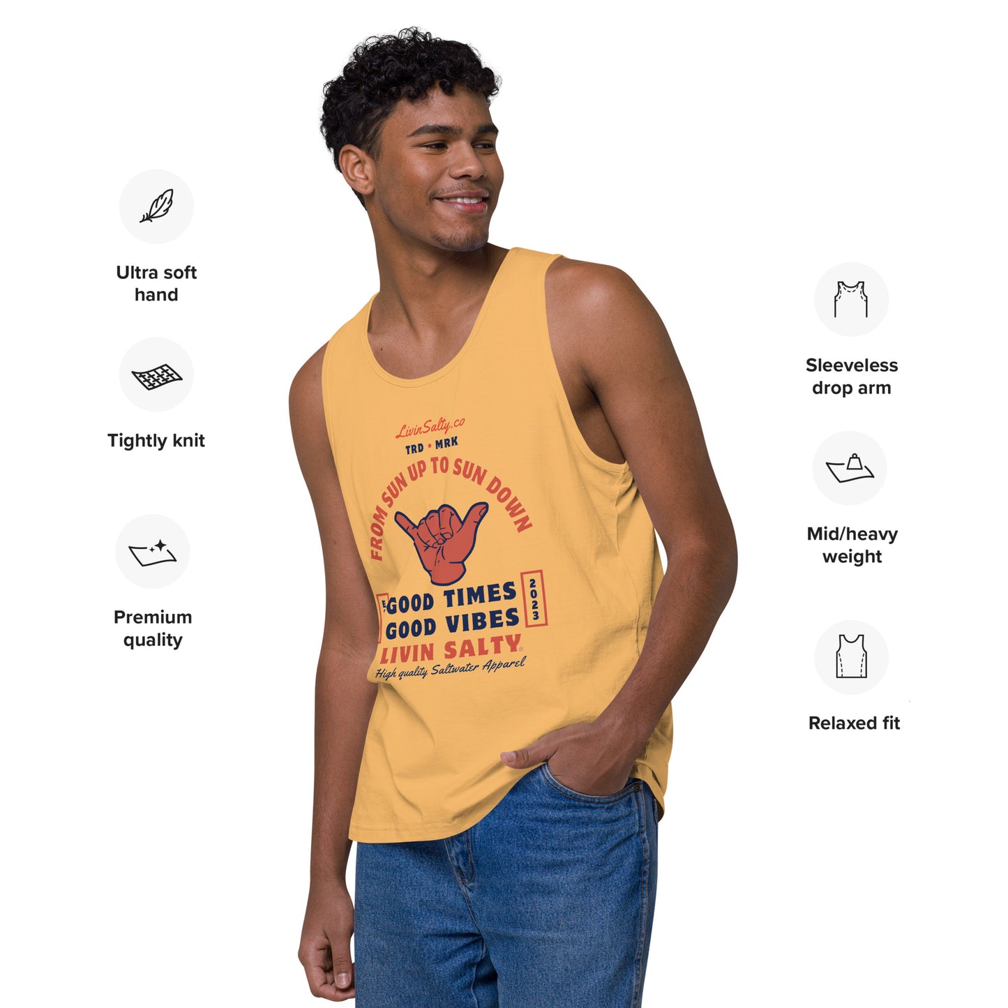 Men’s LIVIN SALTY tank top