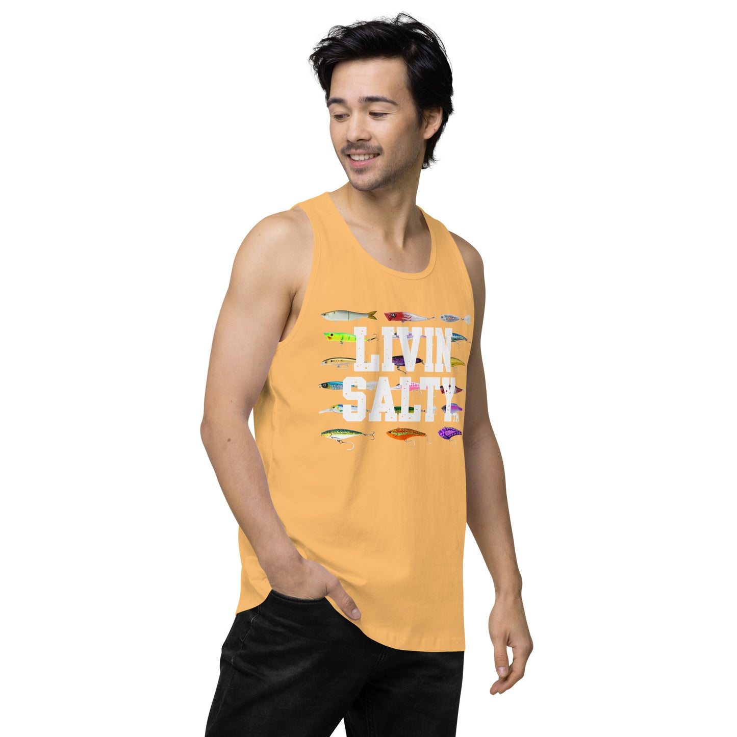 Men’s LIVIN SALTY Saltwater Lures tank top