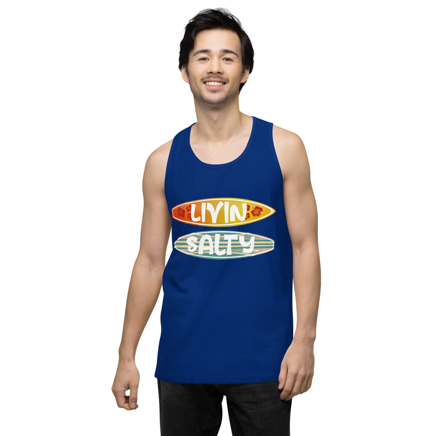 Men’s Surf Board LIVIN SALTY tank top