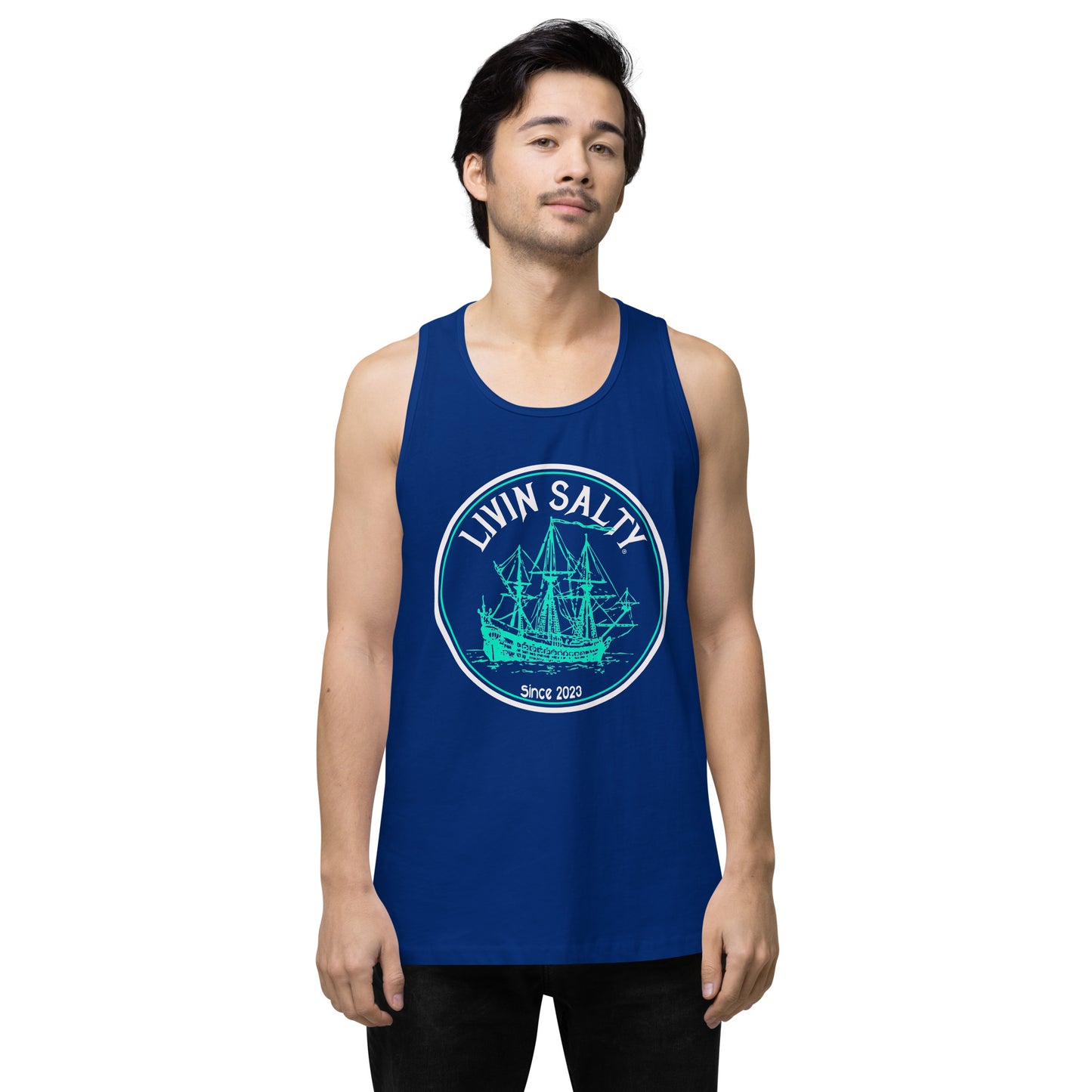 Men’s LIVIN SALTY Ship tank top