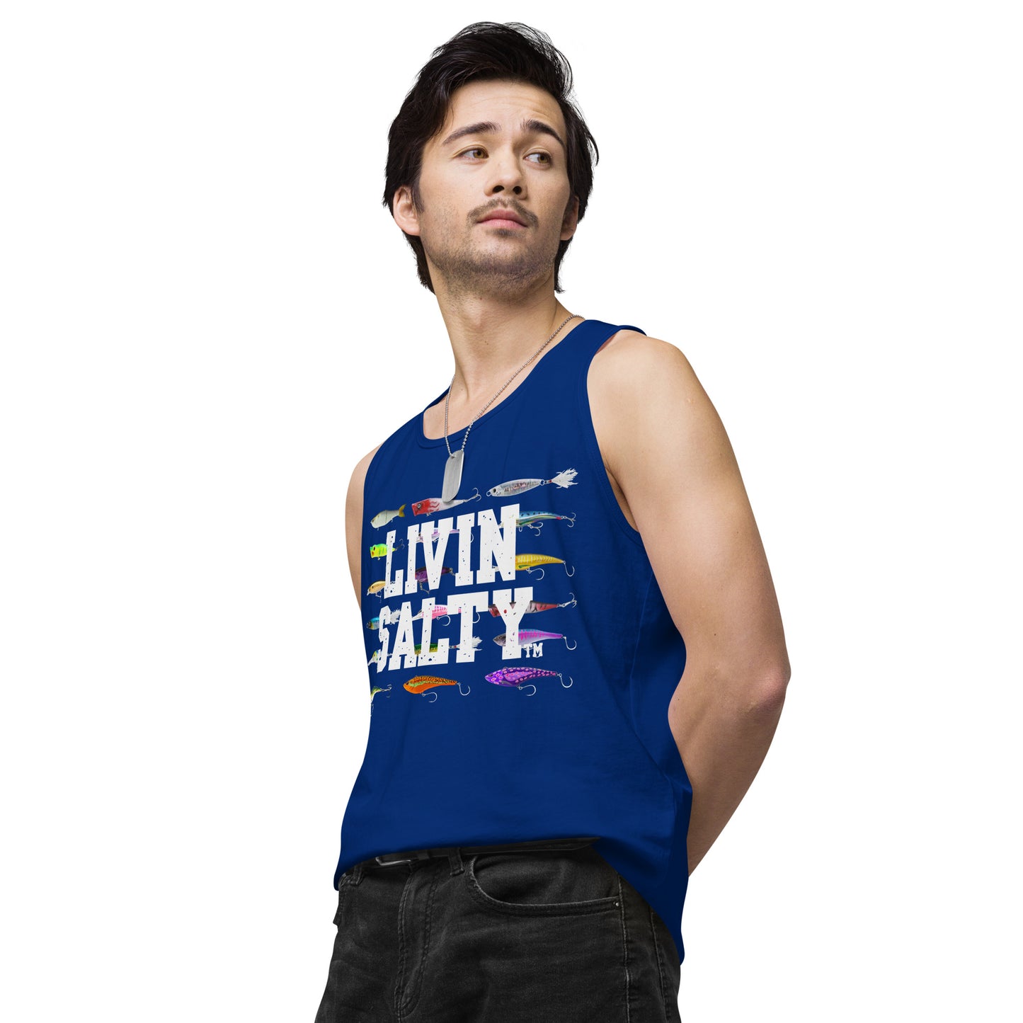 Men’s LIVIN SALTY Saltwater Lures tank top