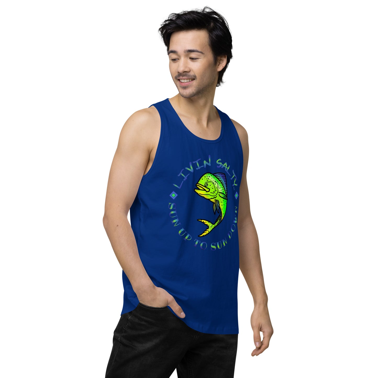 Men’s LIVIN SALTY Mahi tank top