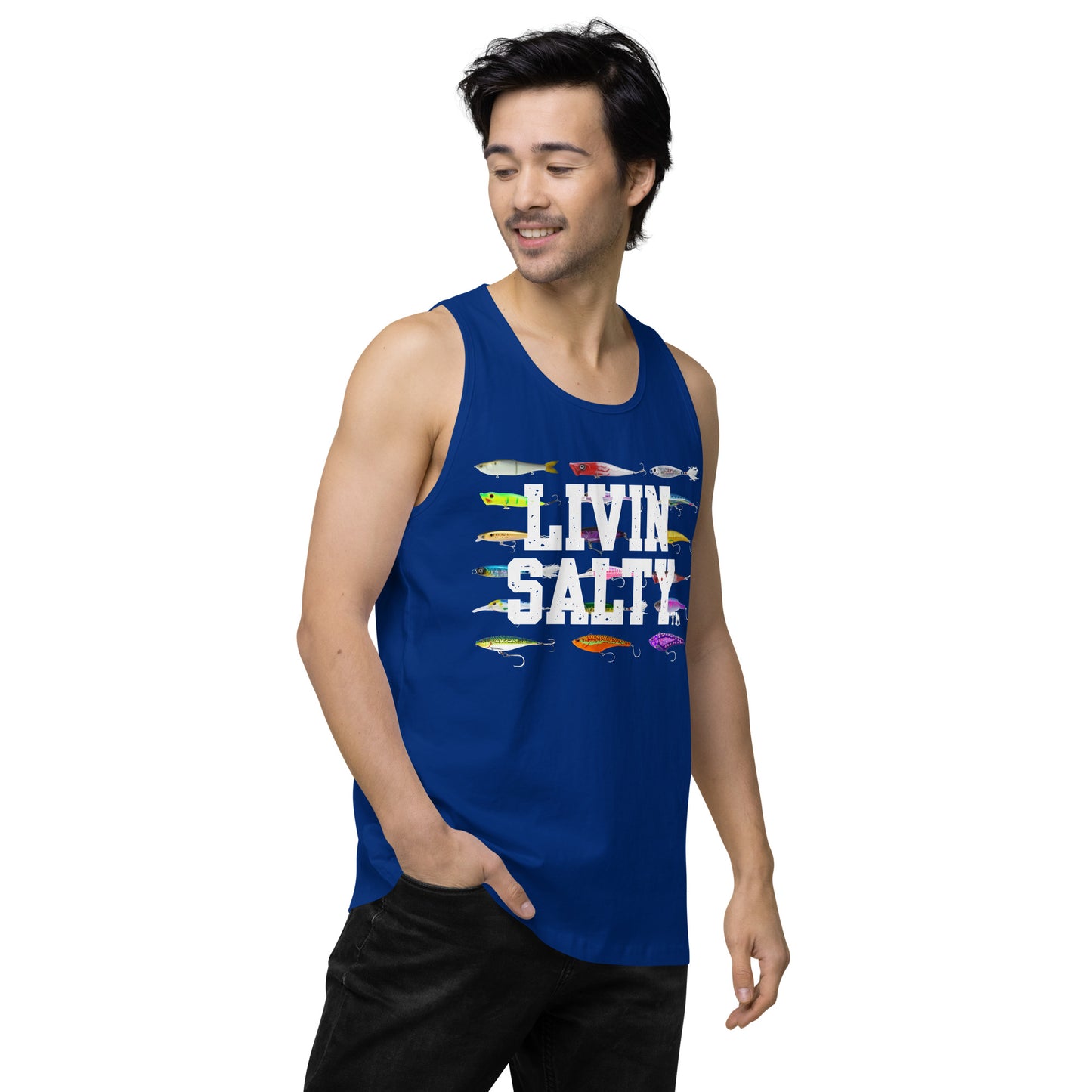 Men’s LIVIN SALTY Saltwater Lures tank top