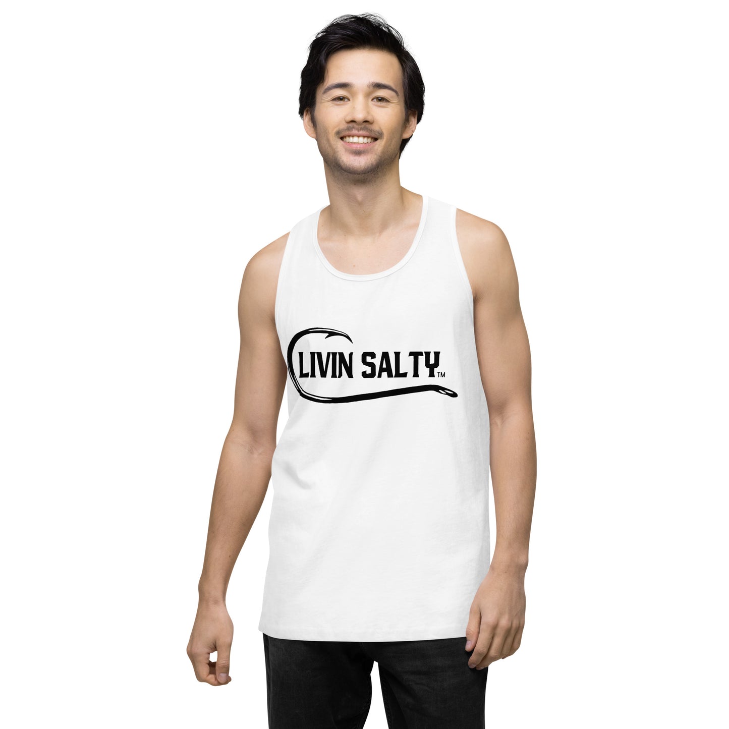 Men’s LIVIN SALTY with hook tank top
