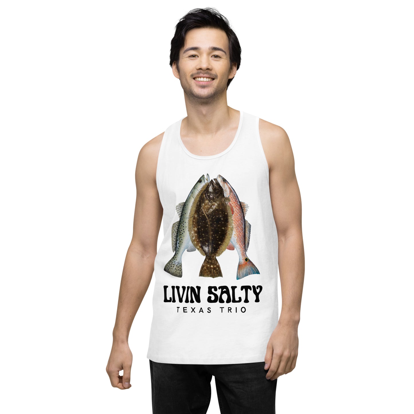 Men’s Texas Trio LIVIN SALTY tank top