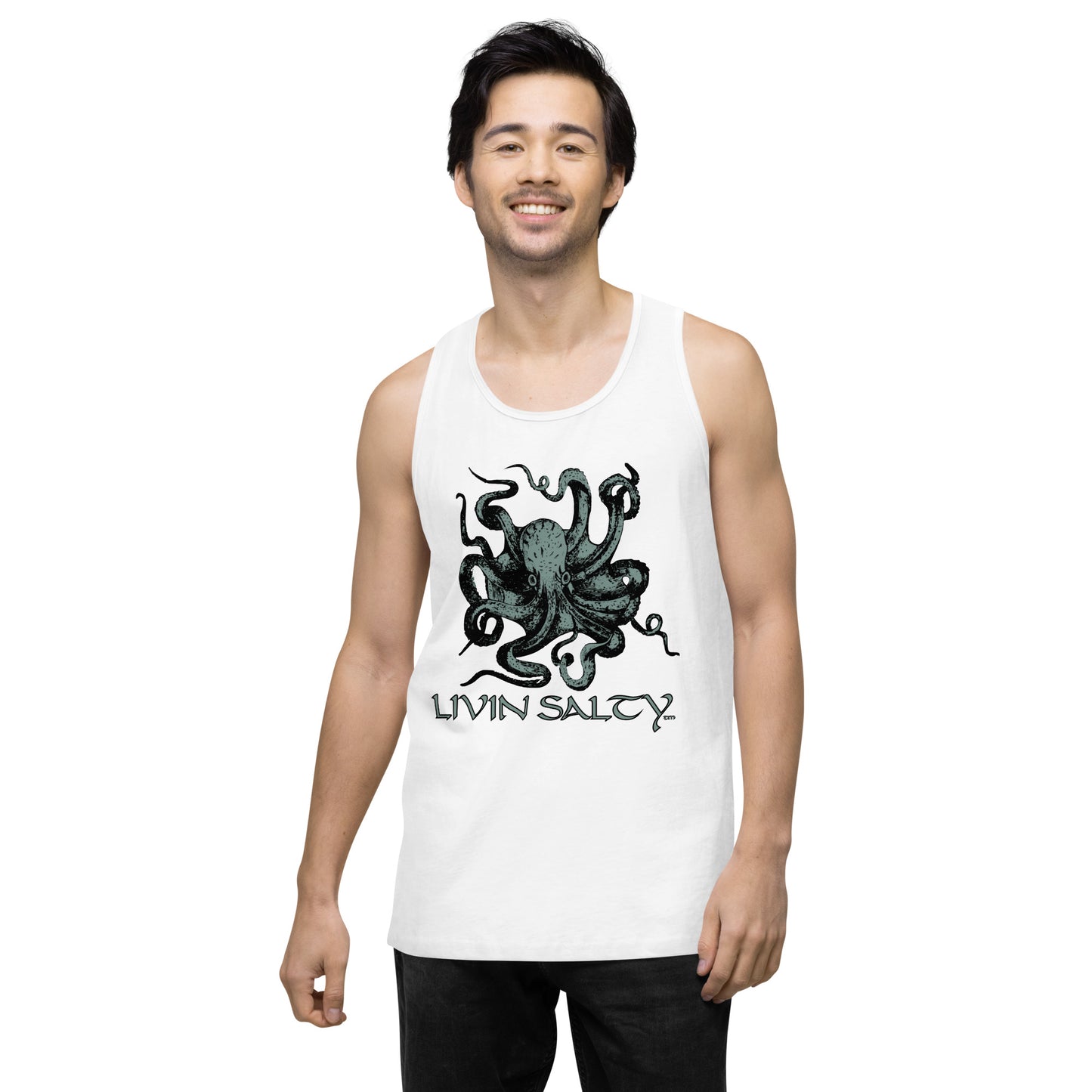 Men’s LIVIN SALTY Octopus tank top