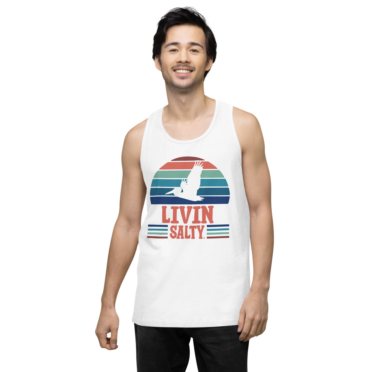 Men’s LIVIN SALTY Pelican tank top