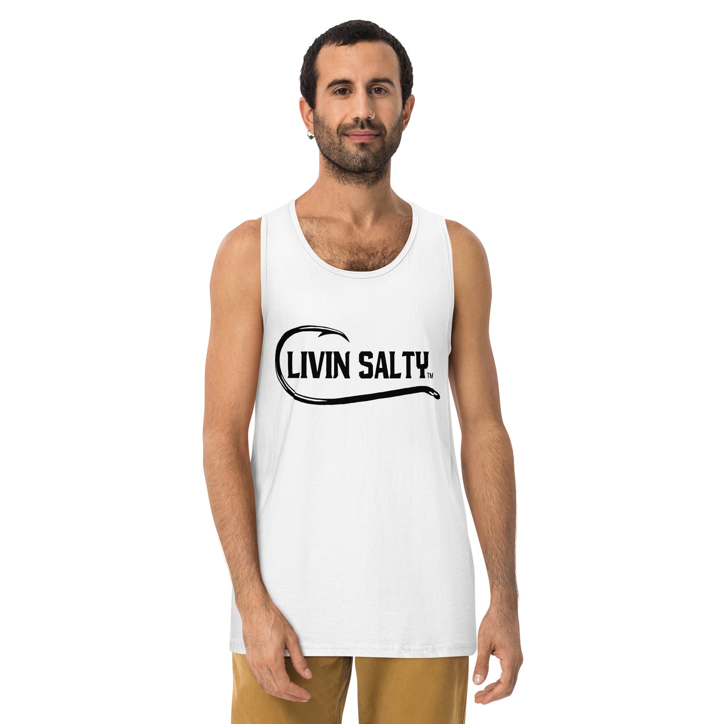 Men’s LIVIN SALTY with hook tank top