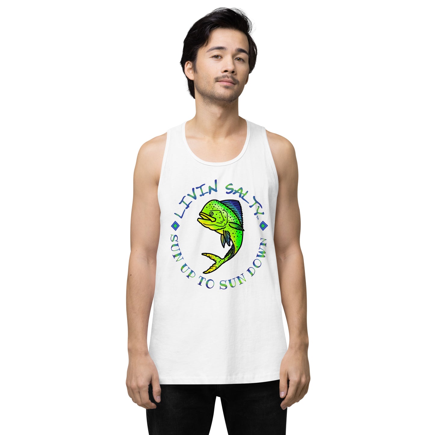 Men’s LIVIN SALTY Mahi tank top