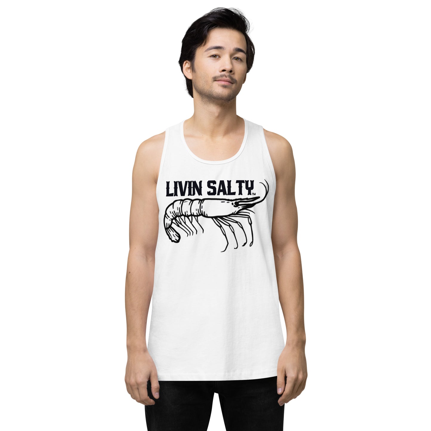 Men’s LIVIN SALTY Shrimp tank top