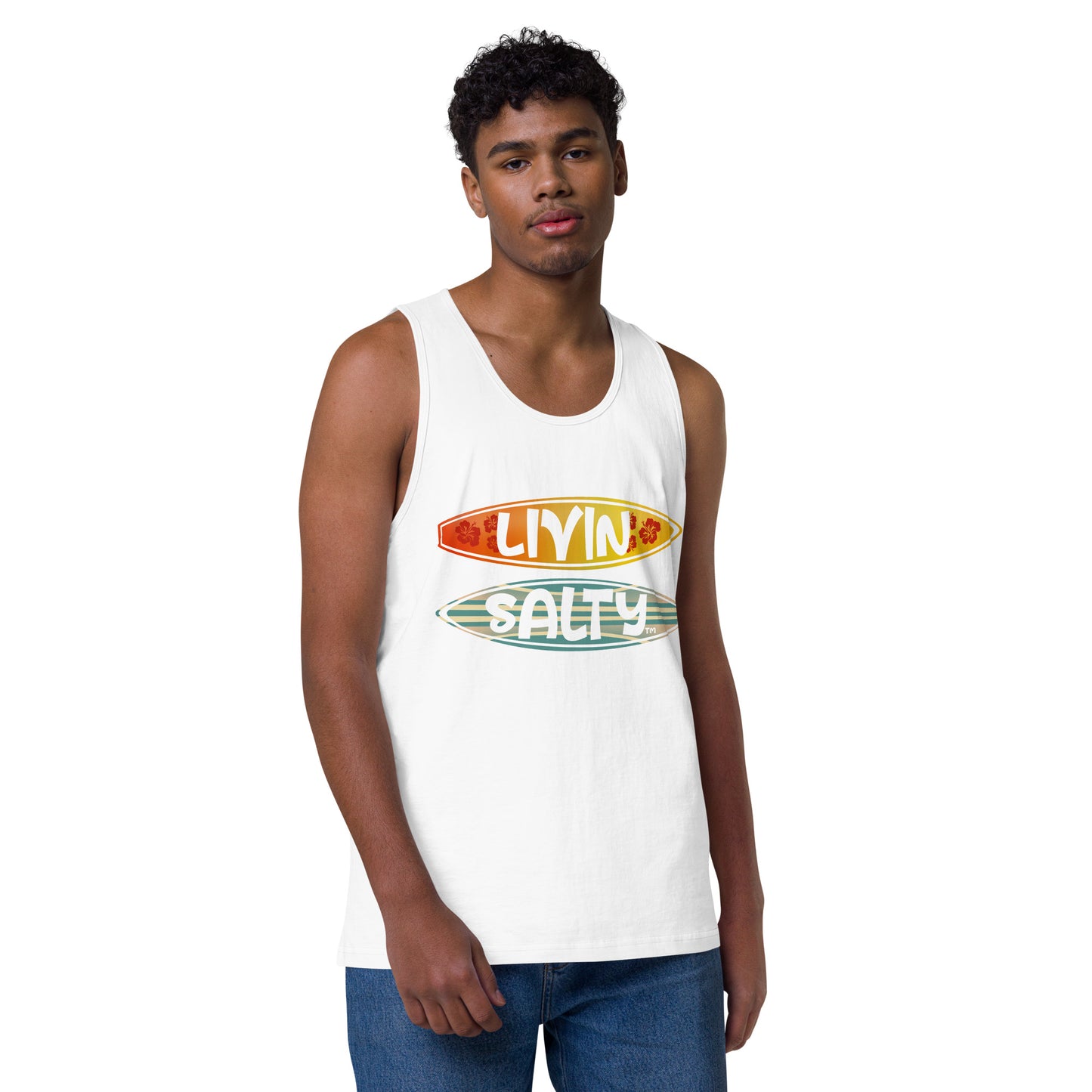 Men’s Surf Board LIVIN SALTY tank top