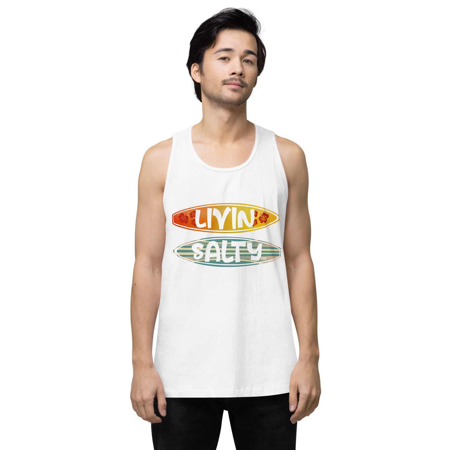Men’s Surf Board LIVIN SALTY tank top