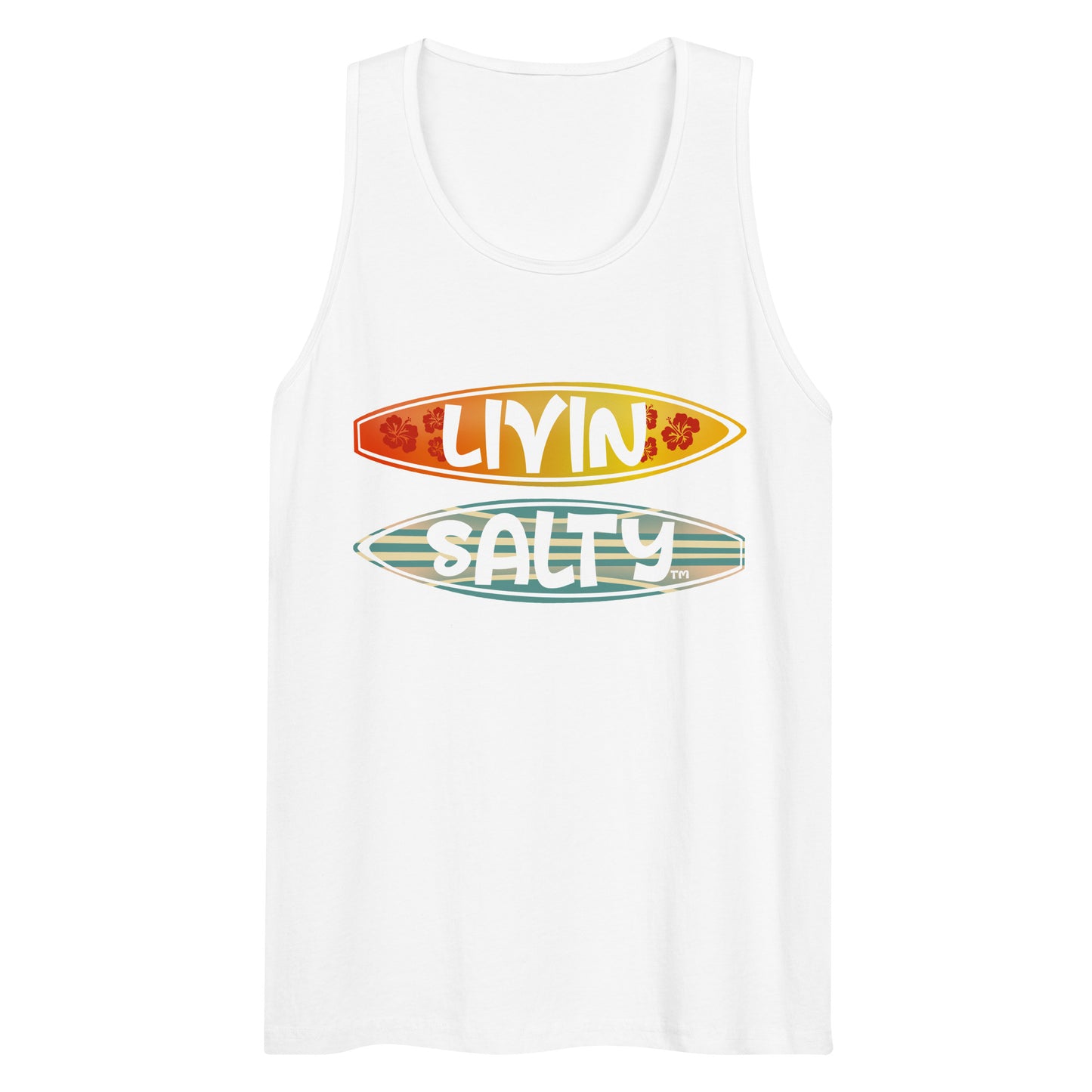 Men’s Surf Board LIVIN SALTY tank top