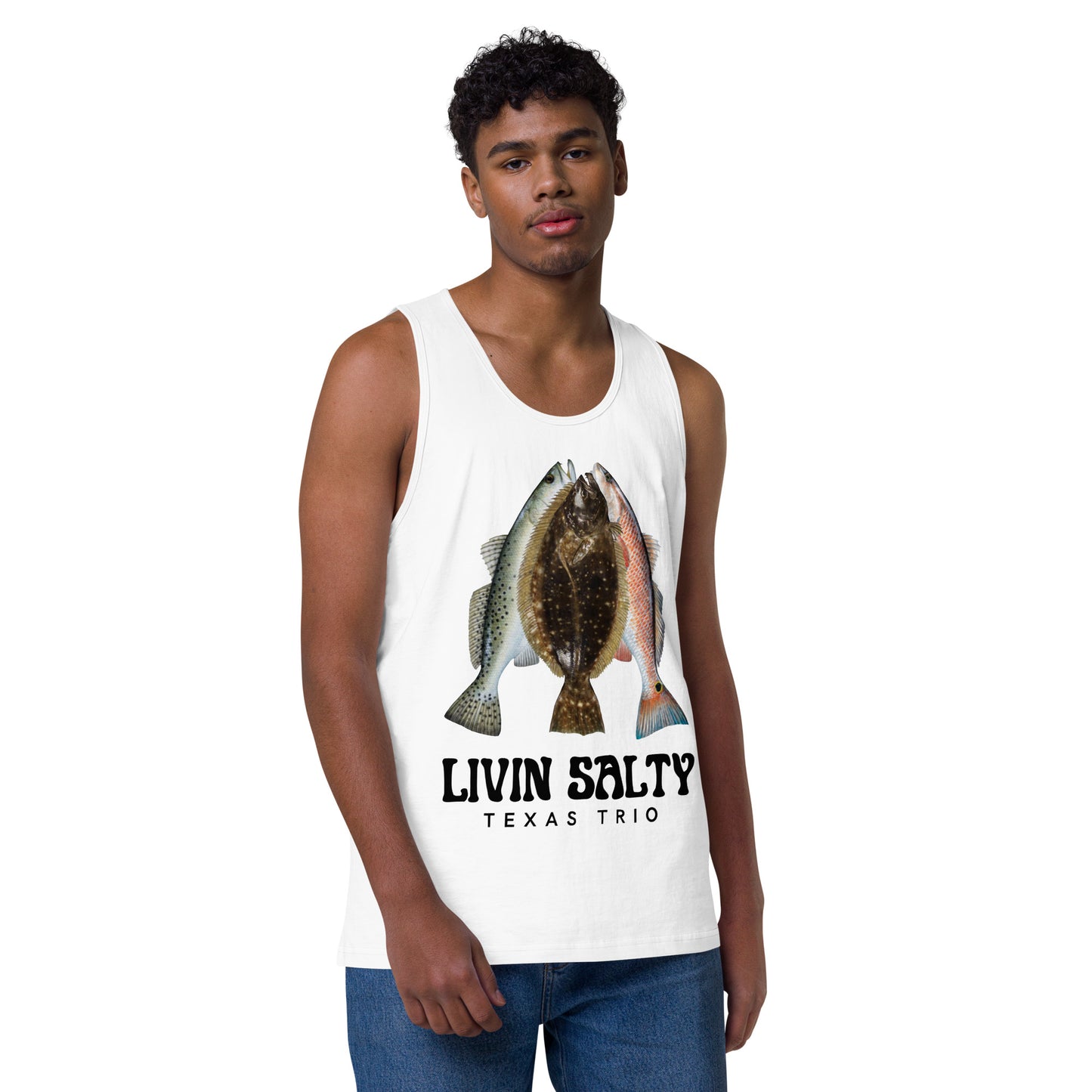 Men’s Texas Trio LIVIN SALTY tank top