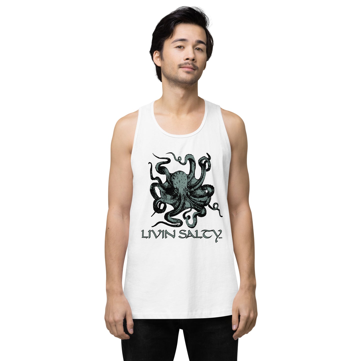 Men’s LIVIN SALTY Octopus tank top