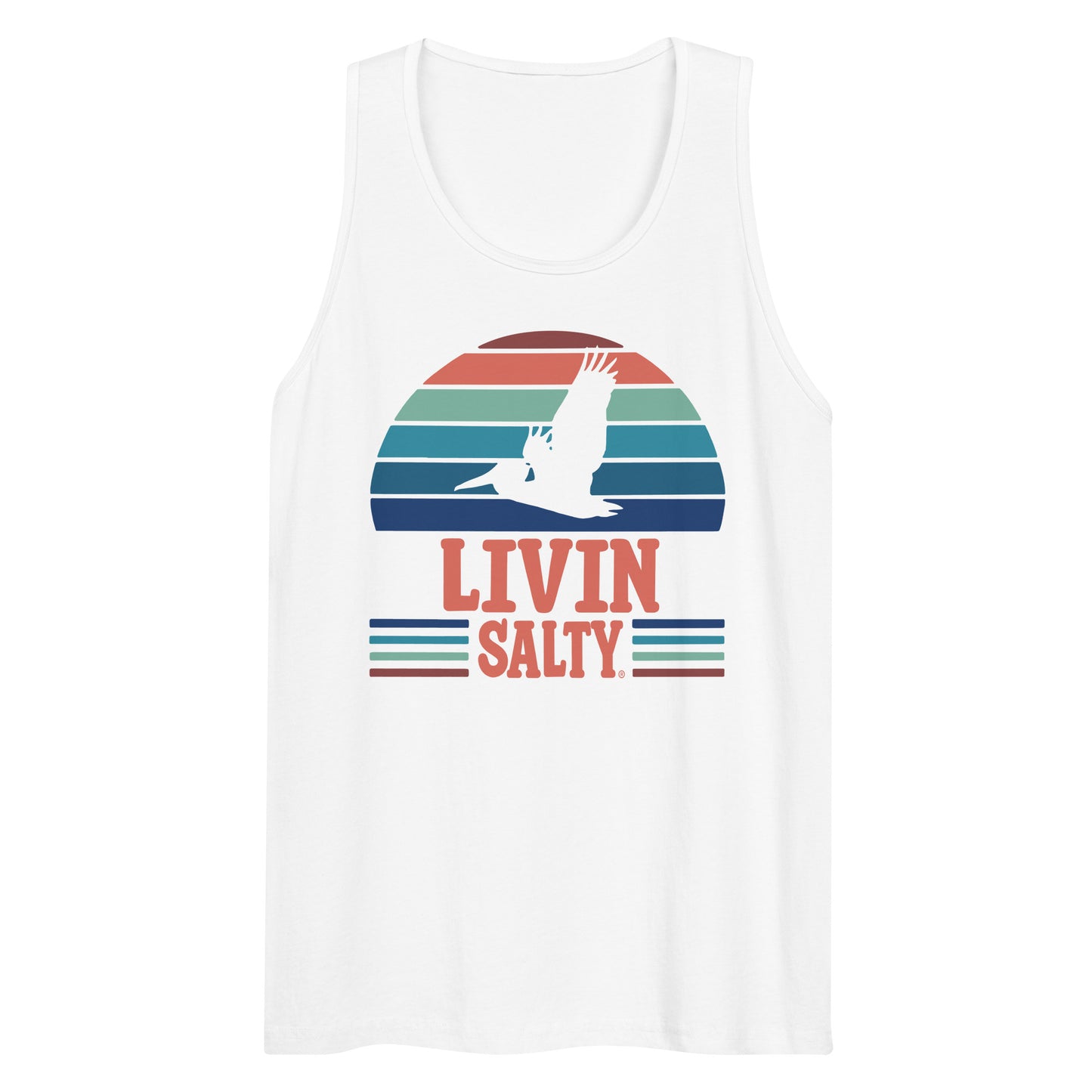 Men’s LIVIN SALTY Pelican tank top