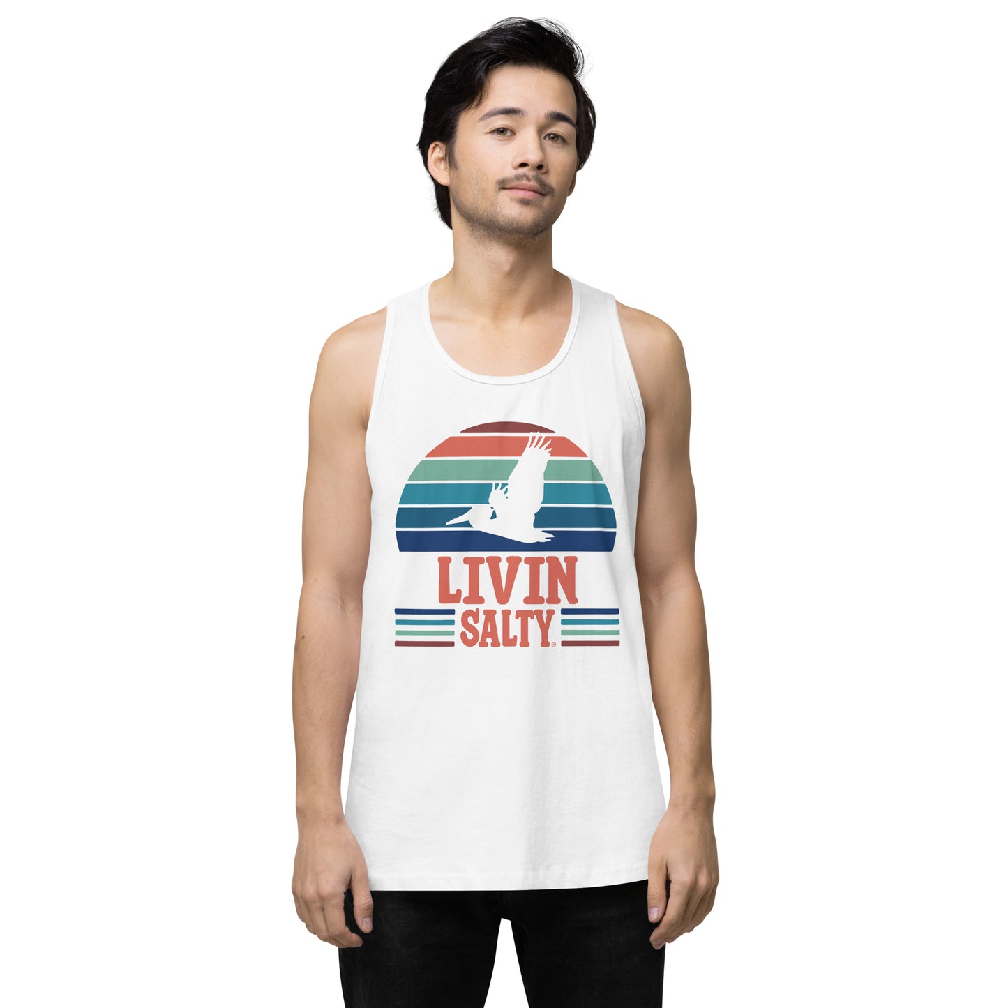Men’s LIVIN SALTY Pelican tank top