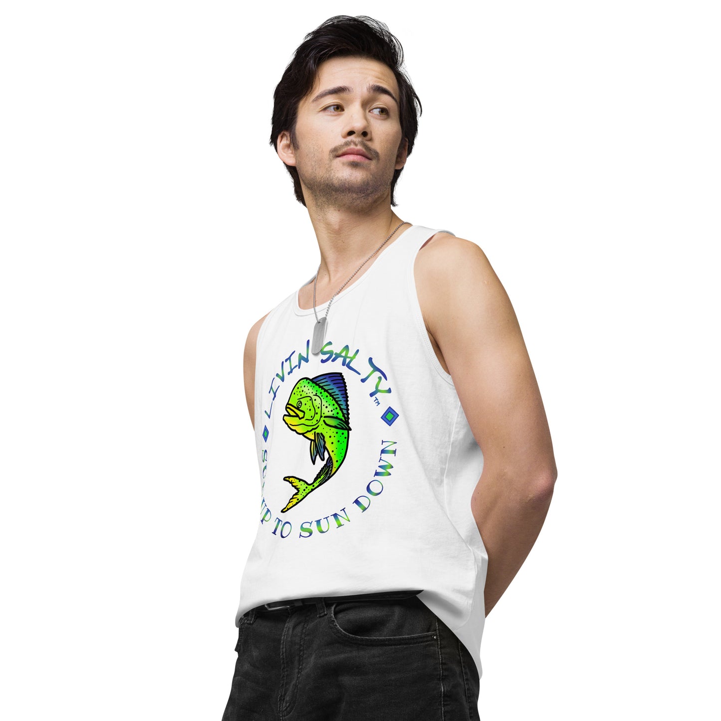 Men’s LIVIN SALTY Mahi tank top