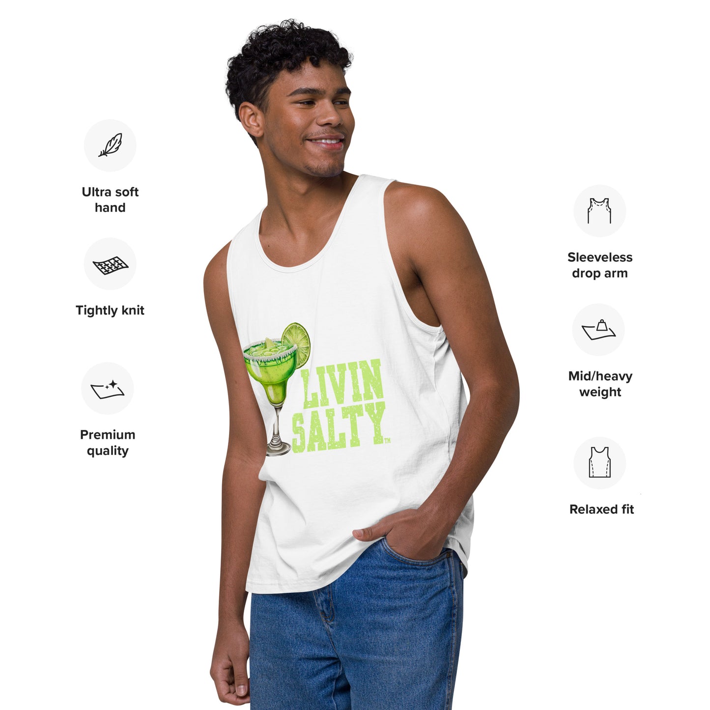 Margarita LIVIN SALTY men’s tank top