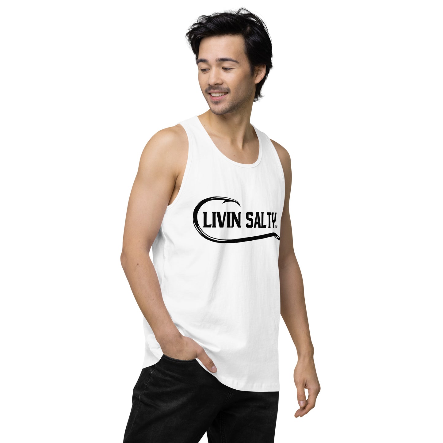 Men’s LIVIN SALTY with hook tank top