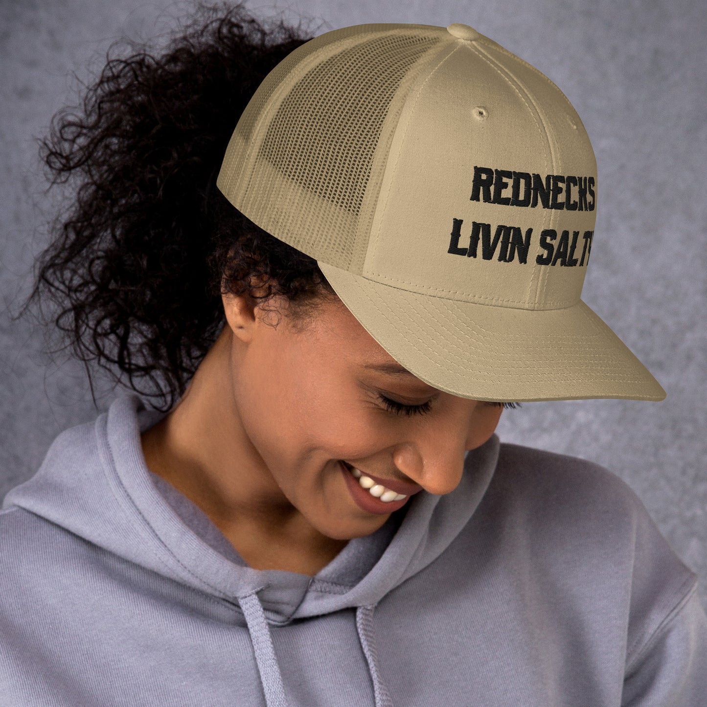 REDNECKS LIVIN SALTY Trucker Cap