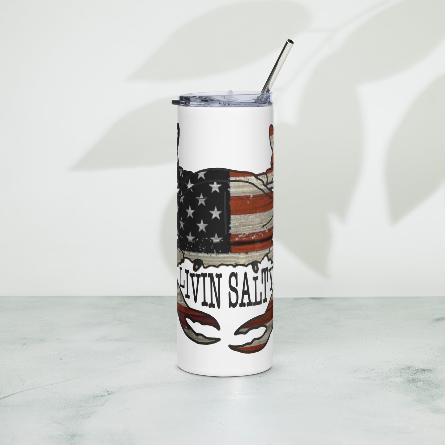 LIVIN SALTY crab Stainless steel tumbler