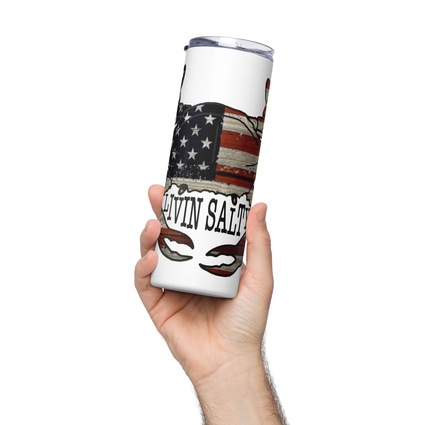 LIVIN SALTY crab Stainless steel tumbler