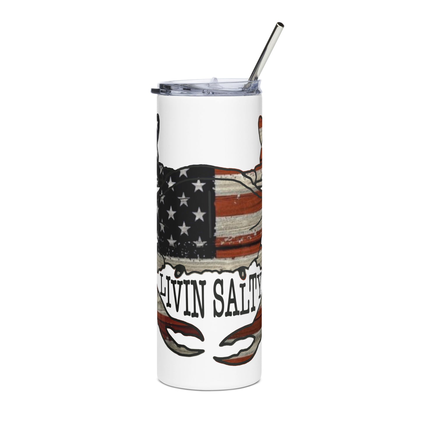 LIVIN SALTY crab Stainless steel tumbler