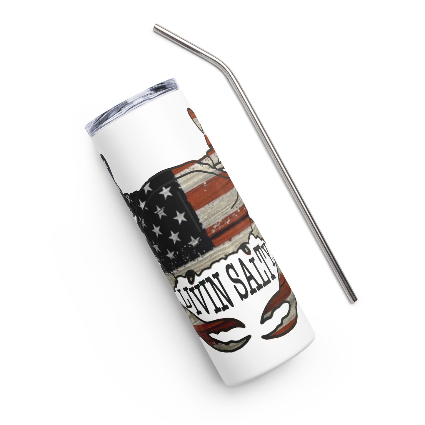 LIVIN SALTY crab Stainless steel tumbler