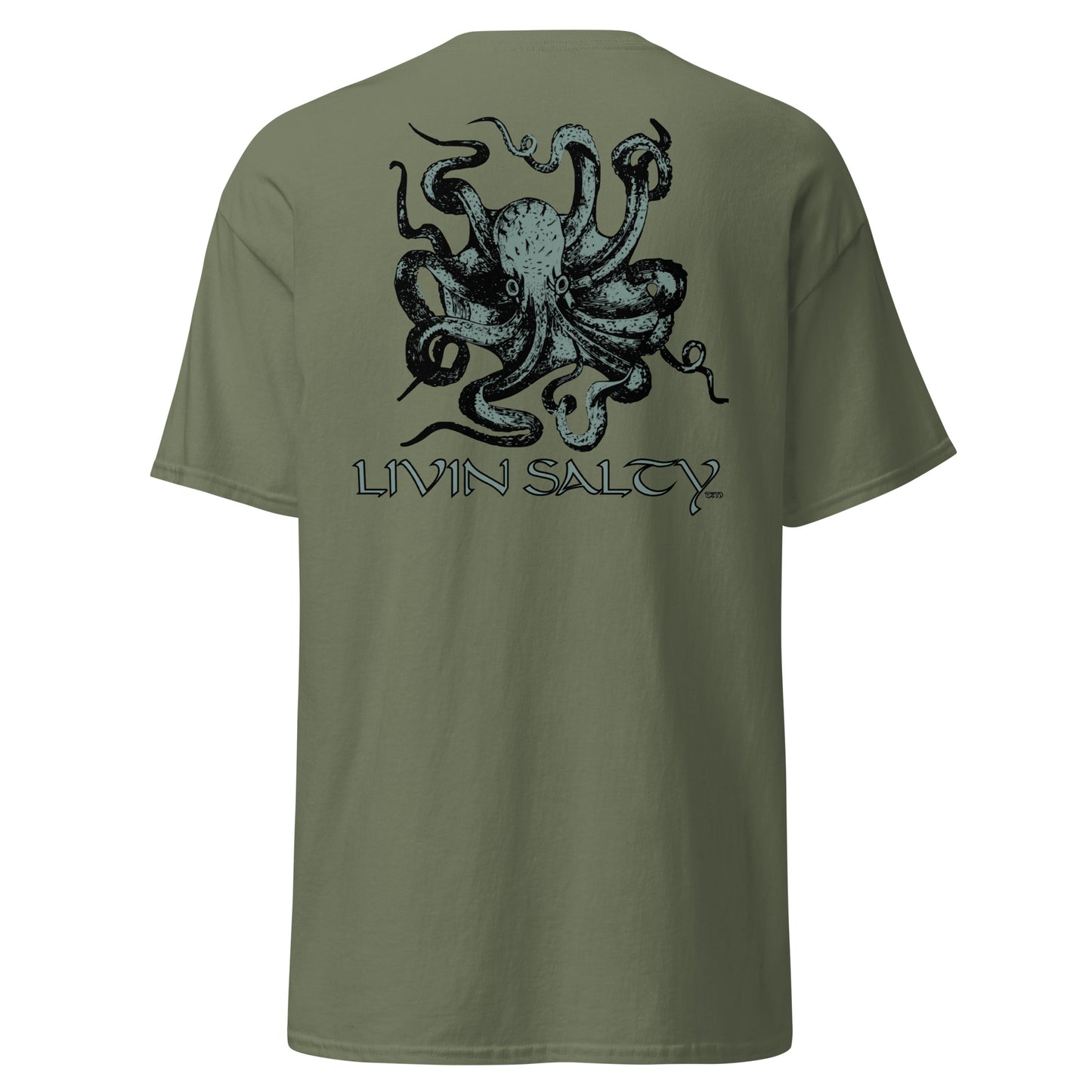 Unisex Octopus LIVIN SALTY Cotton tee