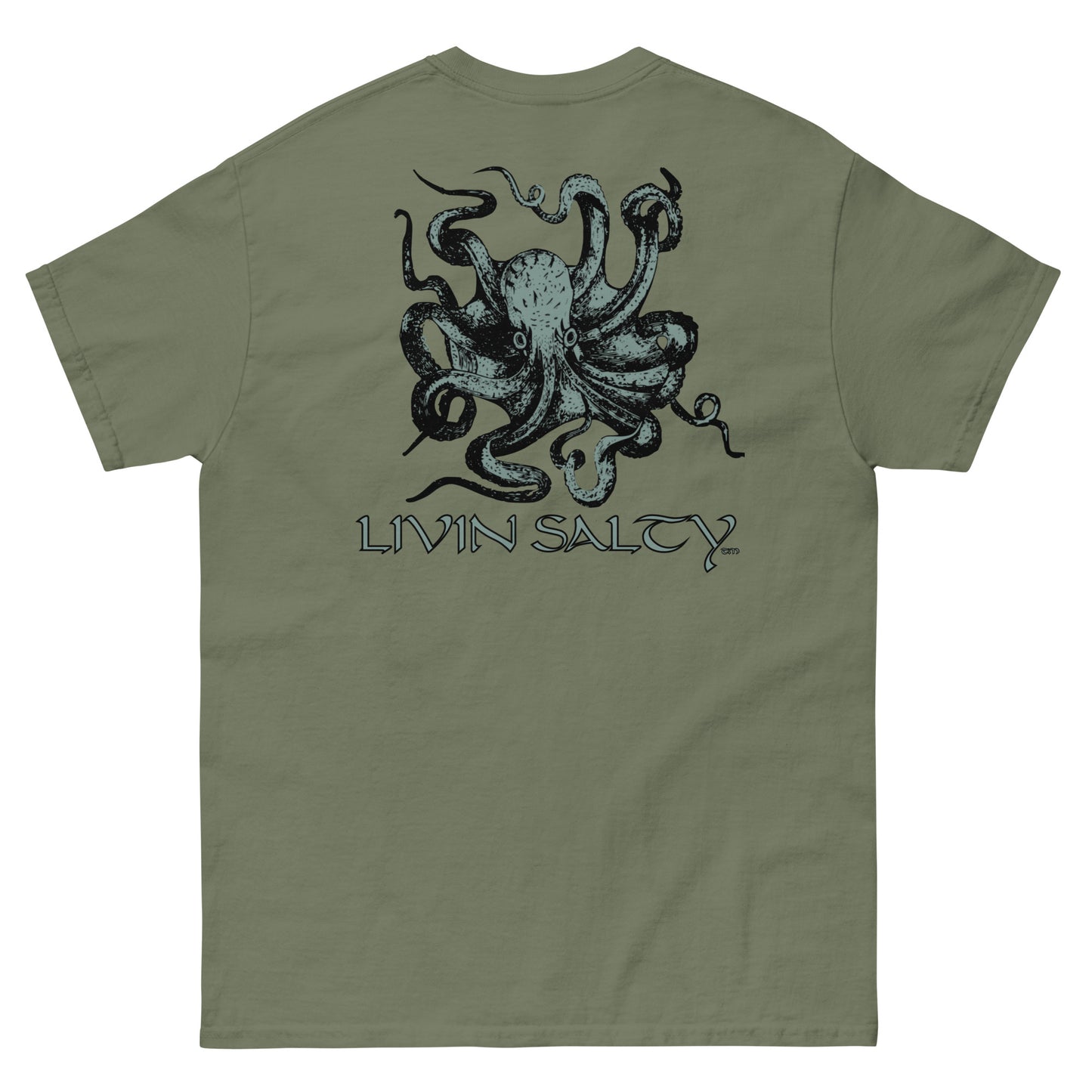 Unisex Octopus LIVIN SALTY Cotton tee